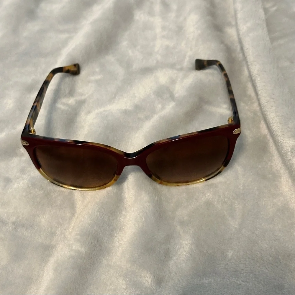 Coach Maroon Tortoise Sunglasses - Picture 12 of 12